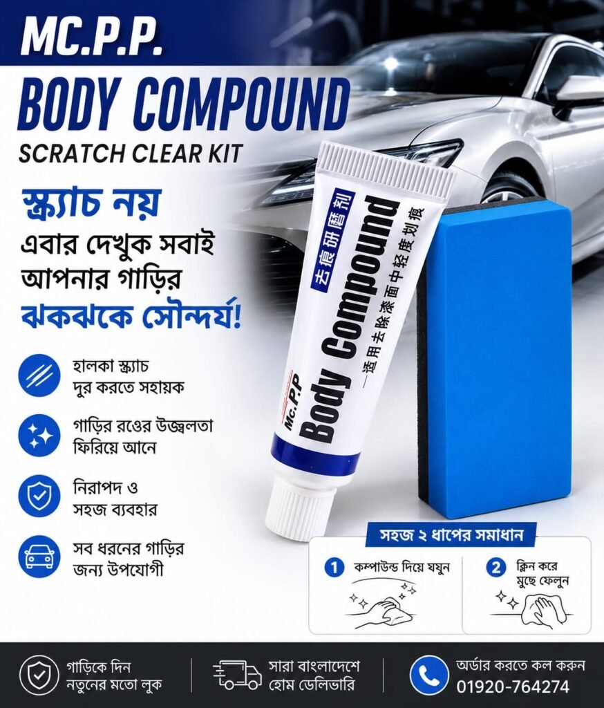 Mc.P.P. High power body compound Scratch clear kit